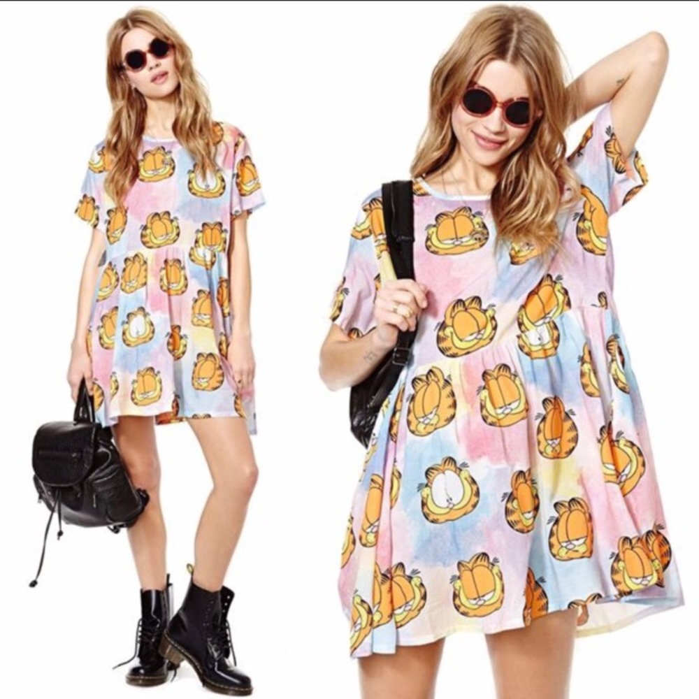 Lazy Oaf Garfield Print Dress